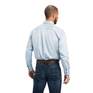 Ariat Men's Solid Twill Cashmere Blue Western Shirt