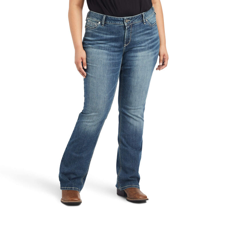 Ariat Women's R.E.A.L. Mid Rise Torrance Bootcut Jean