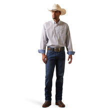 Load image into Gallery viewer, Ariat Men&#39;s White With Navy Asher Western Shirt
