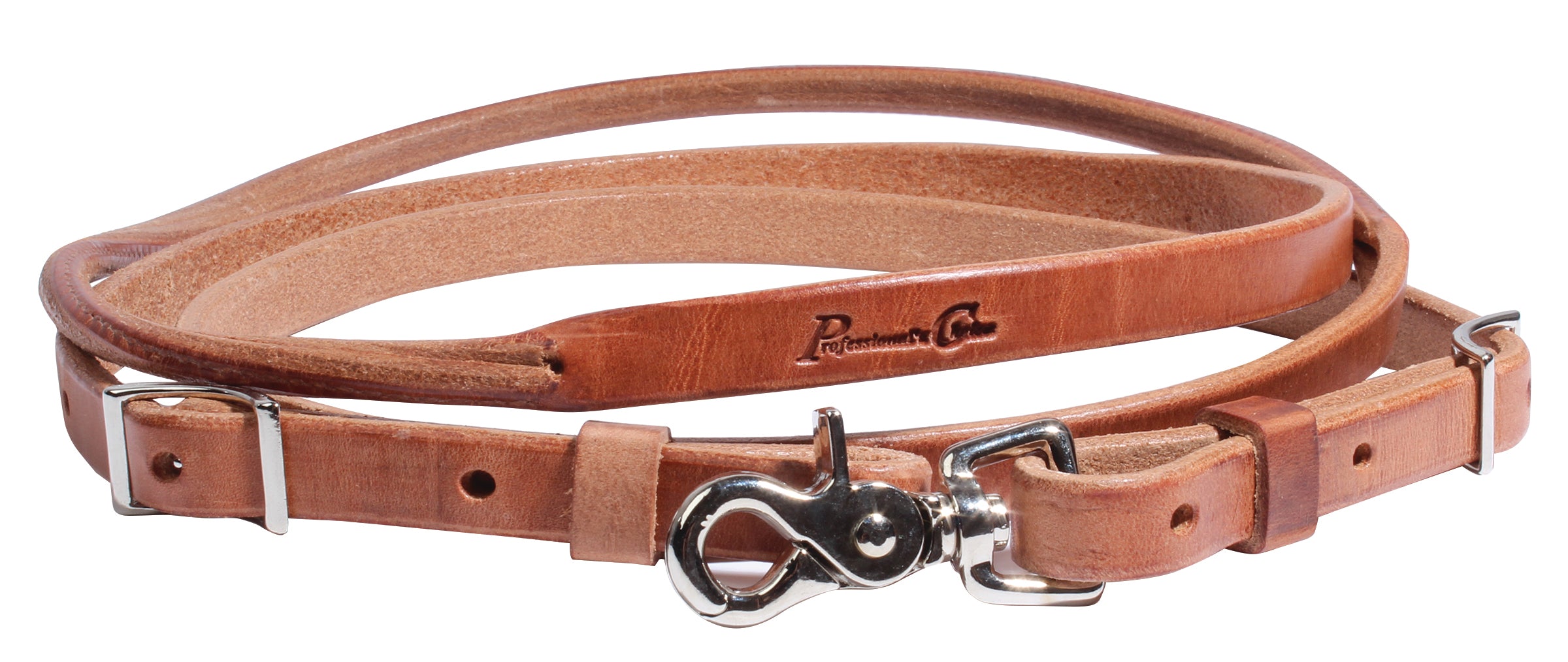Round Rhin Locking Ries Professional's Choice Roping Reins - Round Center – Leanin' Pole Arena