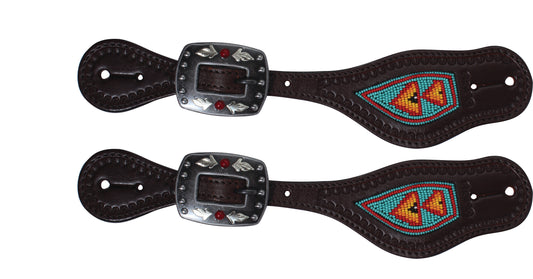 Professional's Choice Spur Straps - Beaded