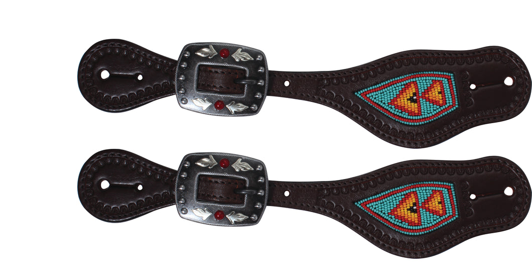 Professional's Choice Spur Straps - Beaded