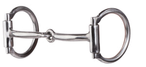Smooth, two-piece snaffle has a slight curve to the bars allowing the bit to rest comfortably across your horse’s entire mouth. This mouthpiece is considered to be mild.