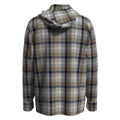 Load image into Gallery viewer, Wrangler Men&#39;s Sesame Plaid Lightweight Quarter Button Popover Hoodie
