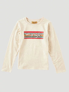 Wrangler Girl's Oatmeal Sunset Long Sleeve T-Shirt