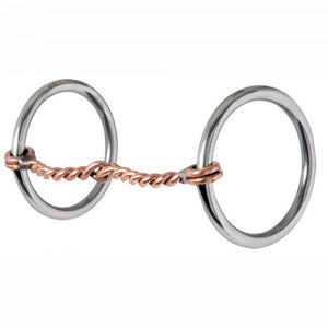 116 Reinsman Loose Ring Copper Twisted Snaffle Bit