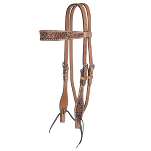 Circle Y Texas Flower Classic Browband Headstall