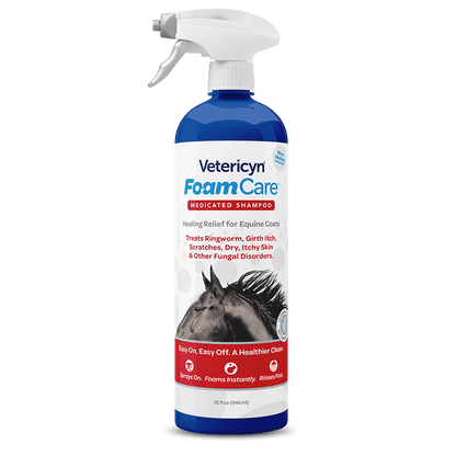 Vetericyn FoamCare® Equine Medicated Shampoo - 32 oz