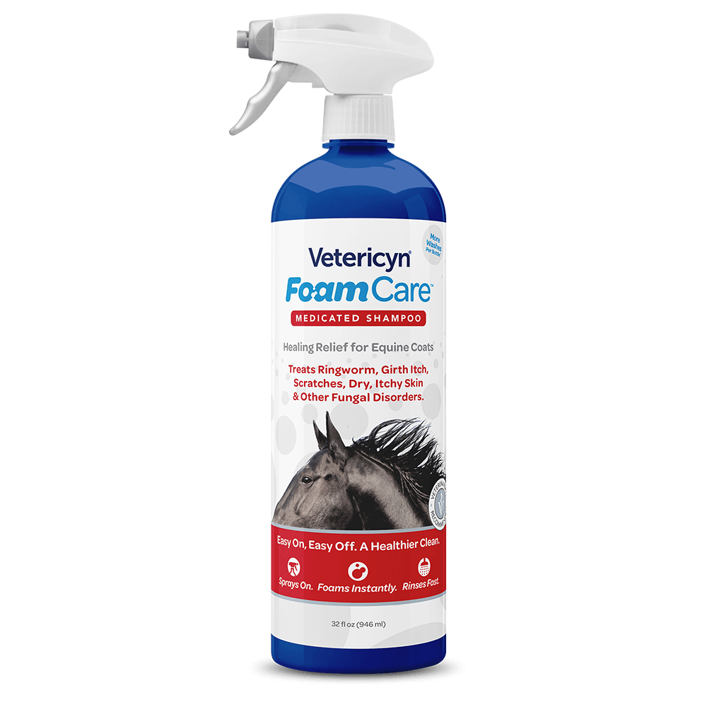 Vetericyn FoamCare® Equine Medicated Shampoo - 32 oz