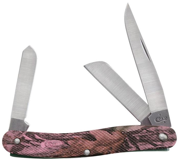 Case Pink Camo Case Caliber® Lightweight Synthetic Medium Stockman Knife