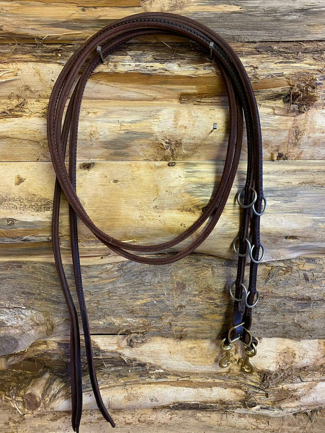 L&W Original Sewn Split Martingale Leather Reins