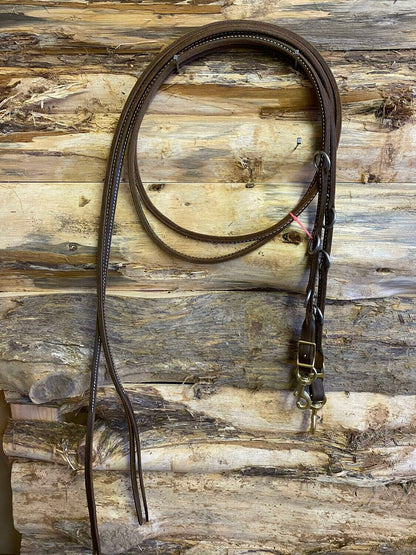 L&W Original Sewn Split Martingale Leather Reins