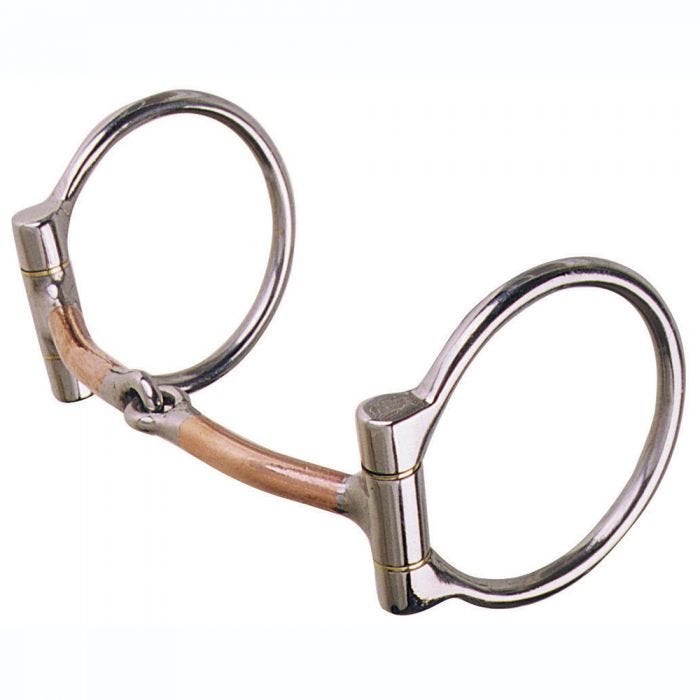 225 Reinsman Offset Copper Snaffle Dee Bit