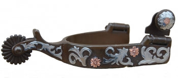 CST Antique Copper Flower Ladies' Spurs