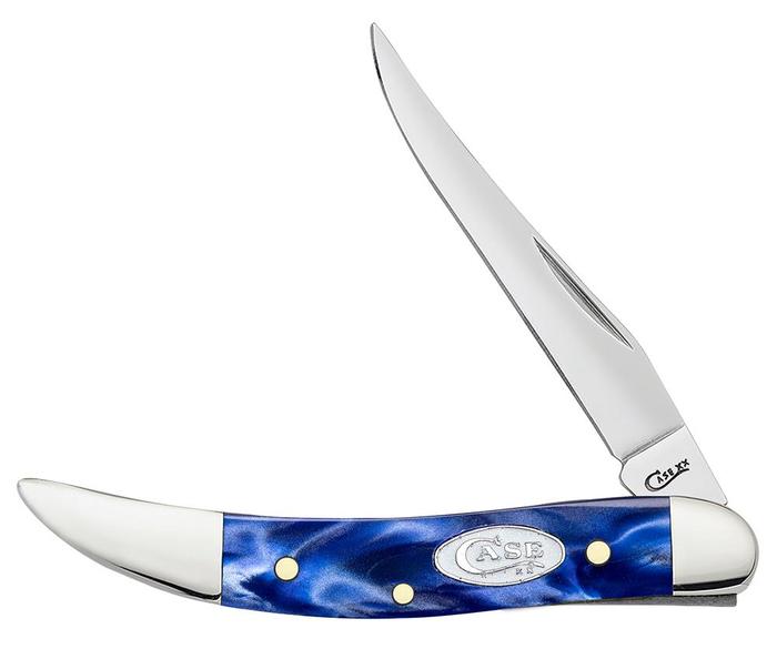 Case Blue Pearl Kirinite Small Texas Toothpick Knife