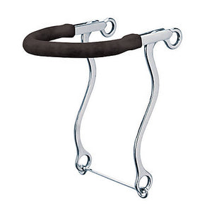 Weaver Stainless-Steel Pony Hackamore with Gum Rubber-Covered Bike Chain Noseband