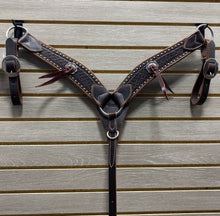 Load image into Gallery viewer, Performance Pony Tack Set - Chocolate Snowflake with Dots &amp; Bloodknots
