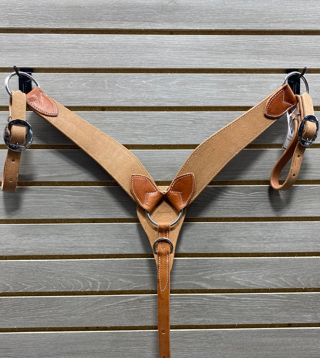 Performance Pony Breastcollar - Simple Roughout Leather