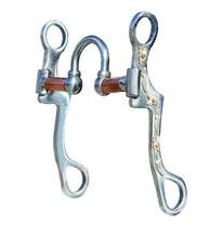 Load image into Gallery viewer, The four moving parts allow the horse to respond to subtle rein pressure which greatly reduces heavy rein handling. Copper bars keep the horses mouth moist. This bit can be used in any western discipline. Port: 2&quot;
