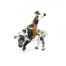 Load image into Gallery viewer, Little Buster Bucking Bull &amp; Rider Black &amp; White
