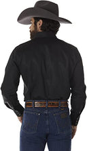 Load image into Gallery viewer, Wrangler Men&#39;s Cowboy Cut Western Black Work Shirt

