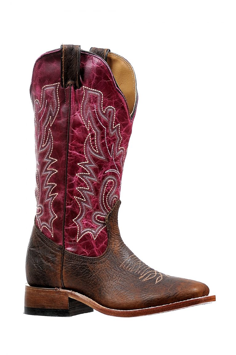 Boulet Women's Bison Magenta Wide Square Toe Boots