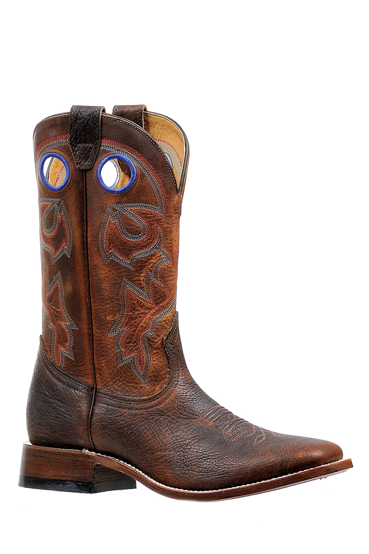 Boulet Men's Bisonte Amber Gold Wide Square Toe Boots