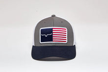 Load image into Gallery viewer, Kimes Ranch American Flag Trucker Cap
