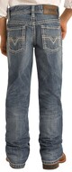 Rock & Roll Boy's BB Gun Leather V Emblem Pocket Jean