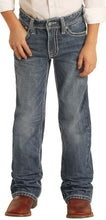 Load image into Gallery viewer, Rock &amp; Roll Boy&#39;s BB Gun Leather V Emblem Pocket Jean
