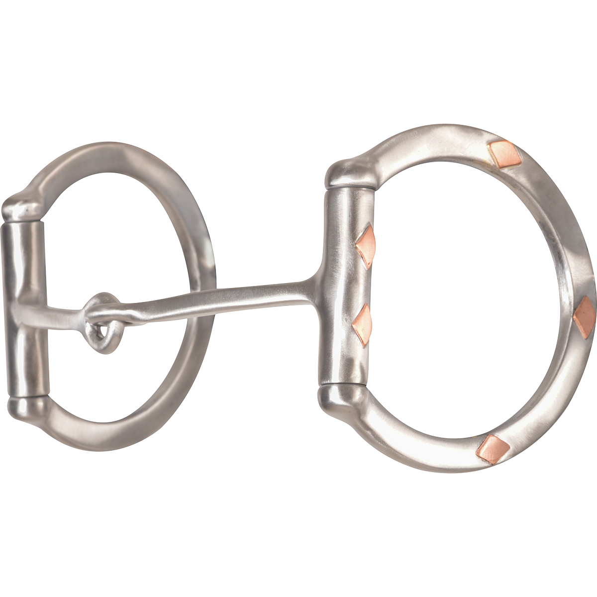 Sherry Cervi Barrel Bit Diamond II D-Ring Snaffle - Stainless Steel