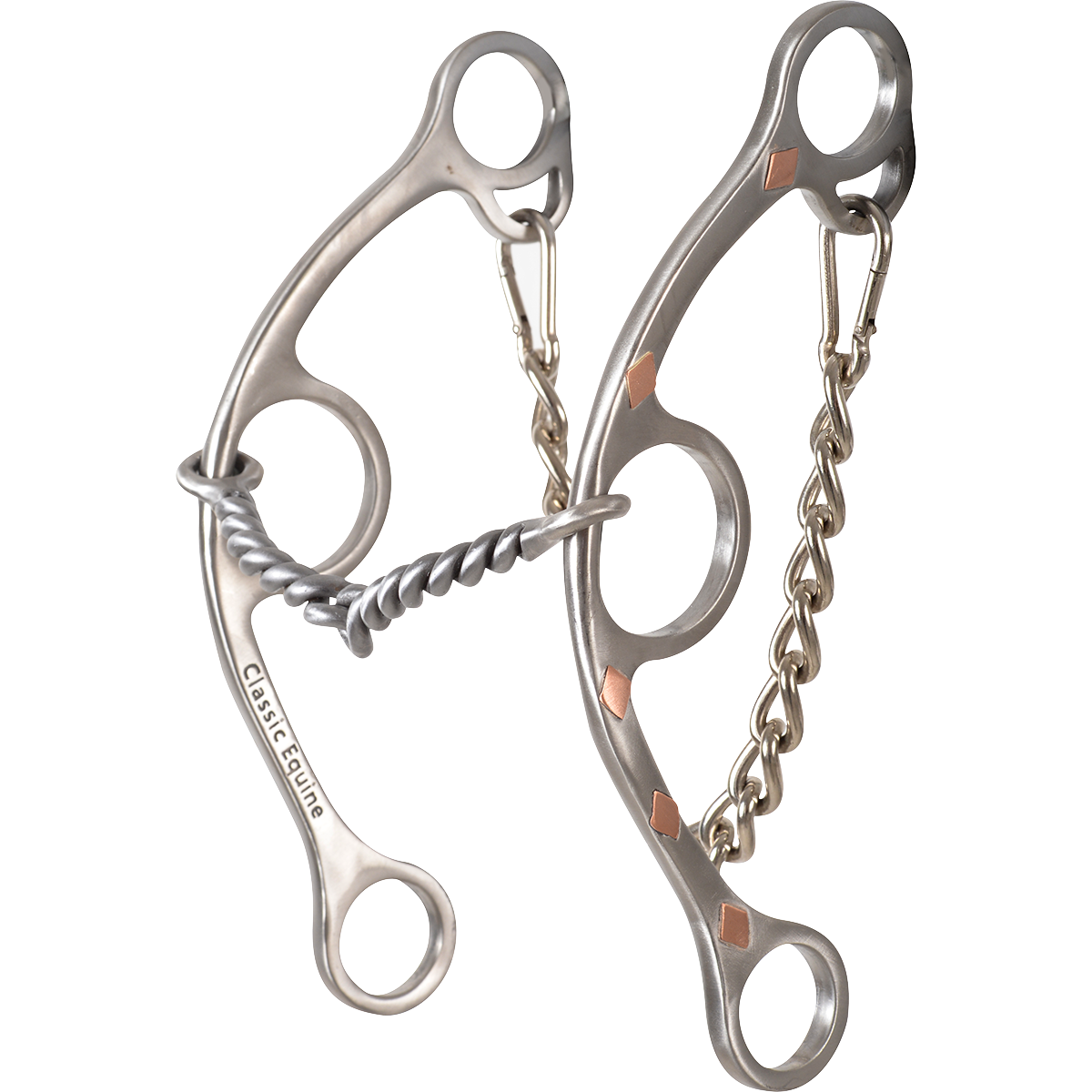 Sherry Cervi Barrel Bit Diamond II Gag Long Shank - Stainless Steel