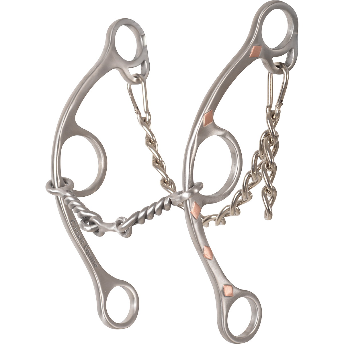 Sherry Cervi Barrel Bit Diamond II Gag Long Shank - Stainless Steel