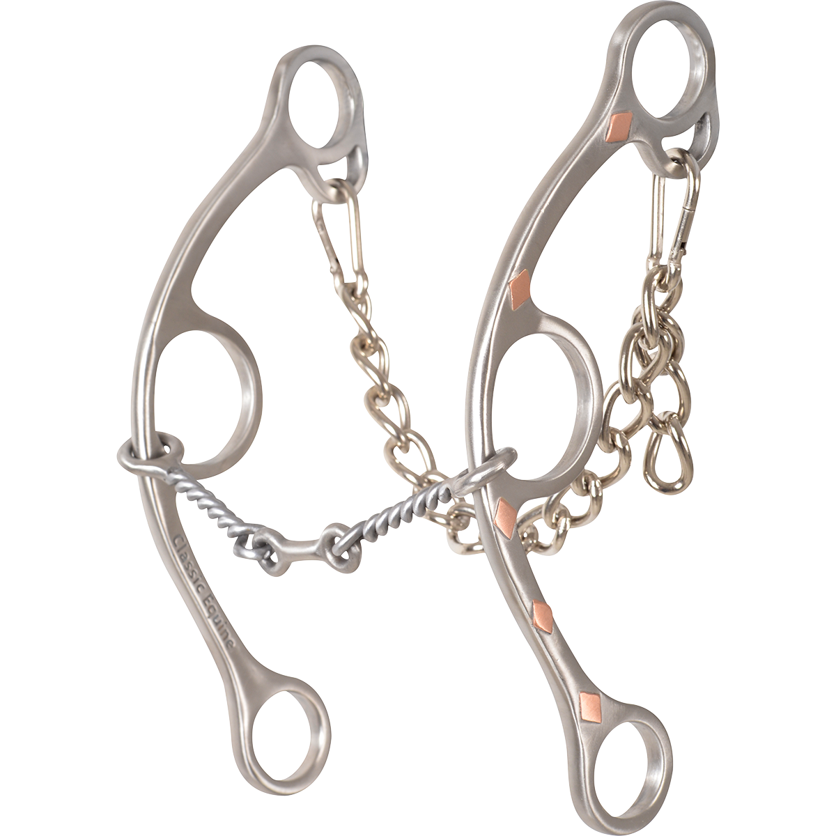 Sherry Cervi Barrel Bit Diamond II Gag Long Shank - Stainless Steel