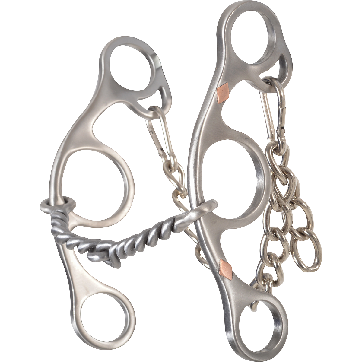 Sherry Cervi Barrel Bit Diamond II Gag Short Shank - Stainless Steel