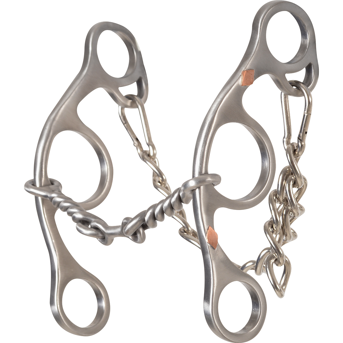 Sherry Cervi Barrel Bit Diamond II Gag Short Shank - Stainless Steel