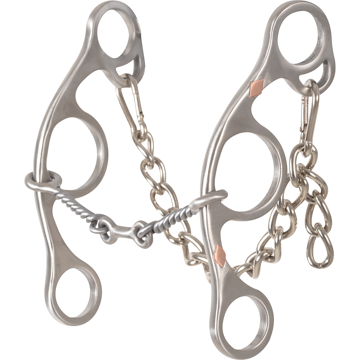 Sherry Cervi Barrel Bit Diamond II Gag Short Shank - Stainless Steel