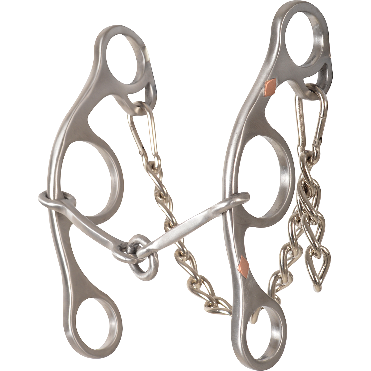 Sherry Cervi Barrel Bit Diamond II Gag Short Shank - Stainless Steel