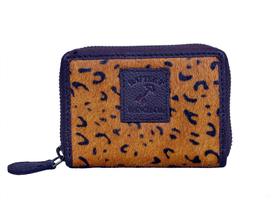 Rafter T - Leopard Hair On Hide Small Wallet