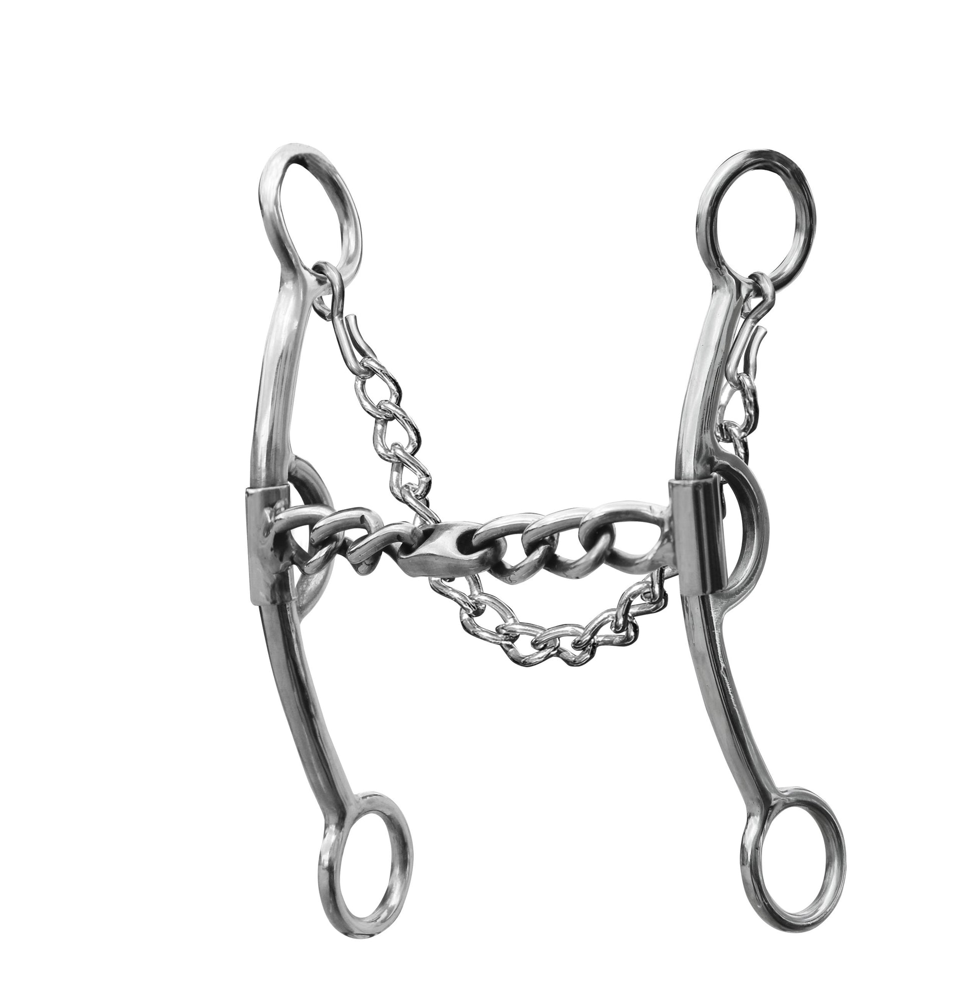 This mouthpiece is soft and lies across the horse's tongue and bars comfortably without pinching. This mouthpiece offers good lift and flexibility.