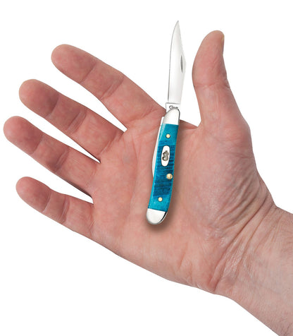 Case Sawcut Jig Caribbean Blue Bone Peanut Knife