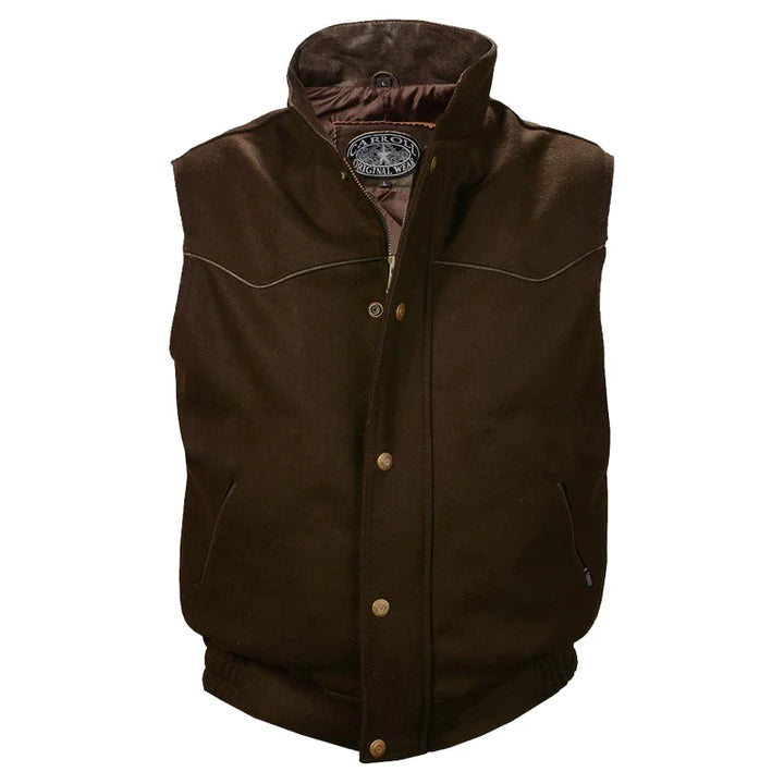 Carroll Boy's Youth Gunsmoke Brown Vest