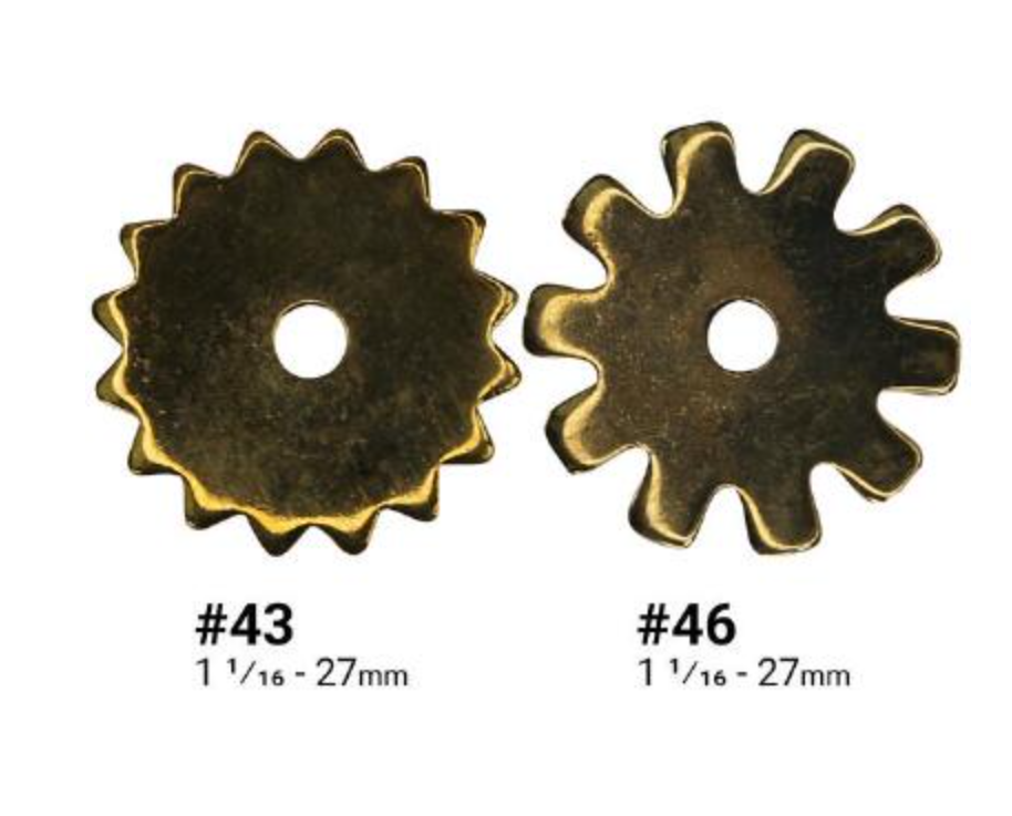 Spur Rowel Replacement Pairs - Brass Assortment