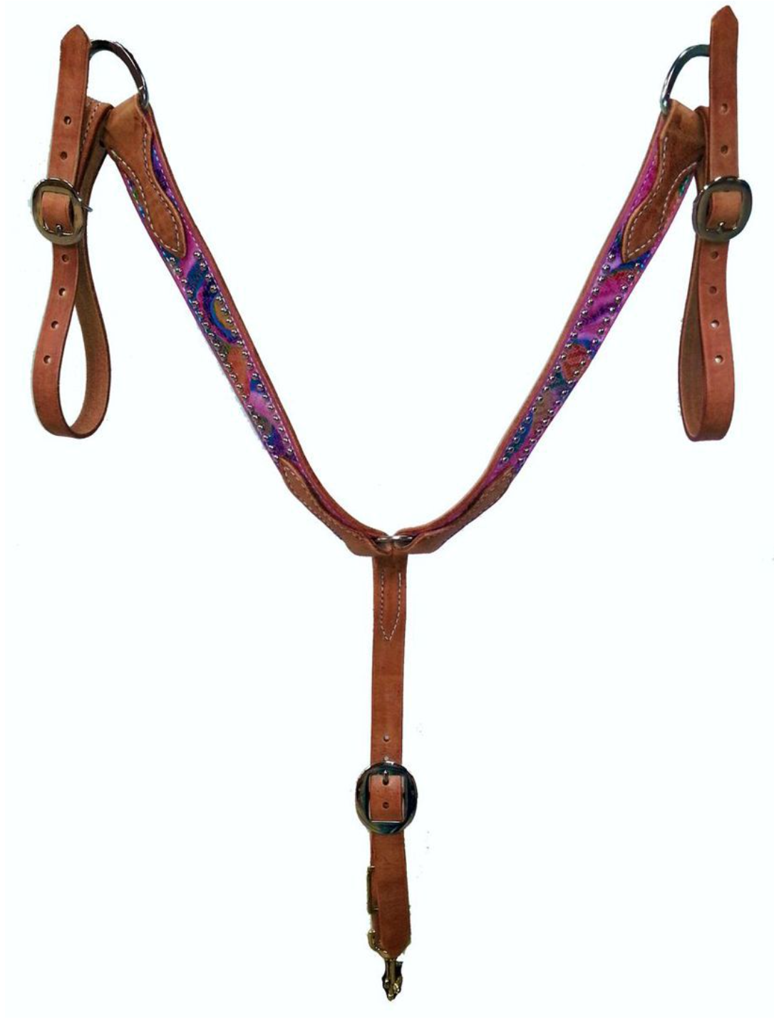 San Saba Pony Breast Collar - Snake Print