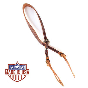 Patrick Smith Two-Tone Split Ear Headstall with Steer Buckles