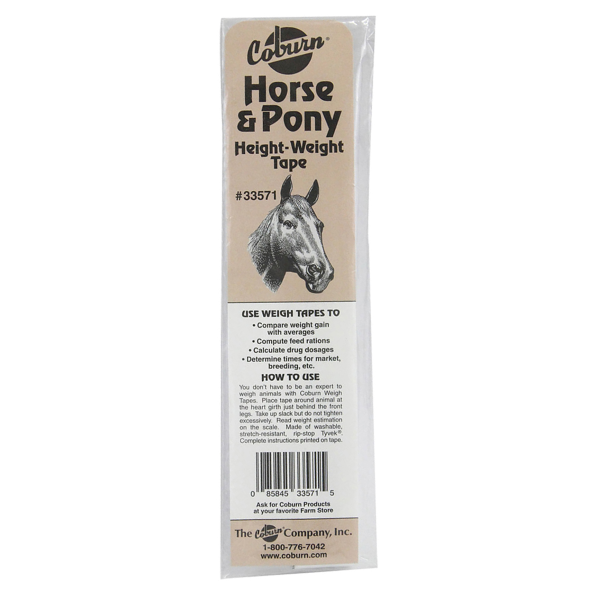 Coburn Horse & Pony Height & Weight Tape