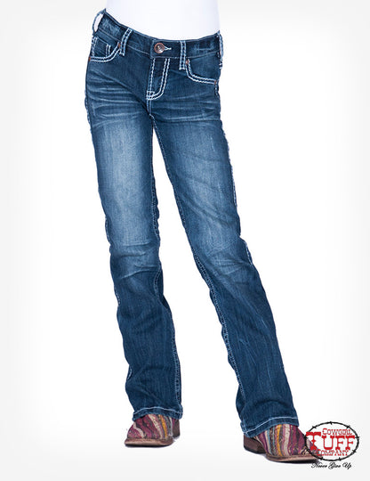 Cowgirl Tuff Girl's Edgy Bootcut Jean