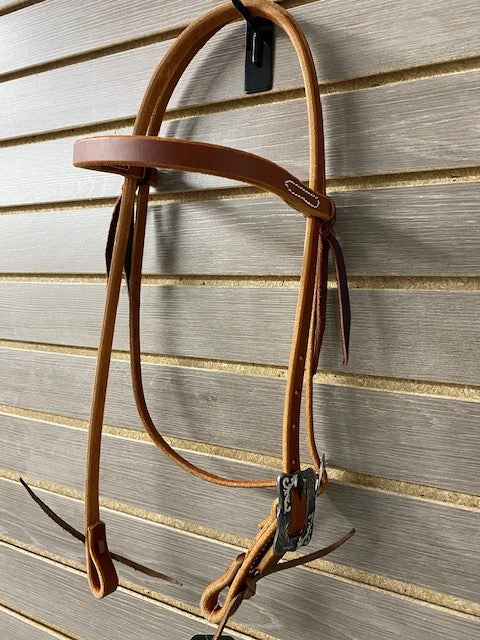 Berlin Browband Headstall Fancy Buckle with Tie Ends