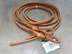 Berlin Leather Split Reins with Buckle Ends