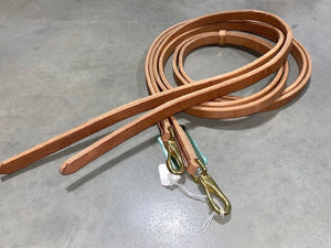 Berlin Leather Split Reins with Snap Ends